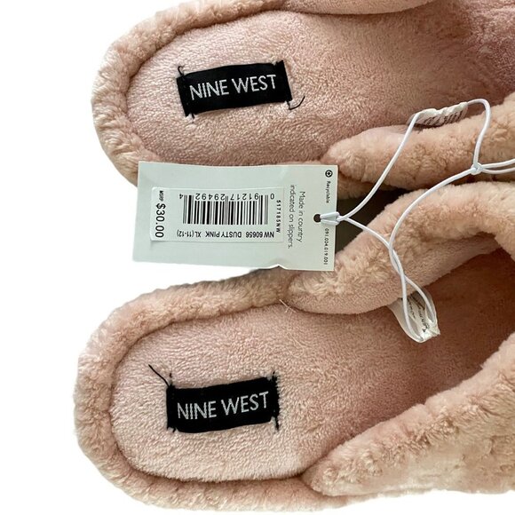 Nine West Cross Band Premium Slippers Open Toe House Slides Women's XL NEW - Picture 7 of 7